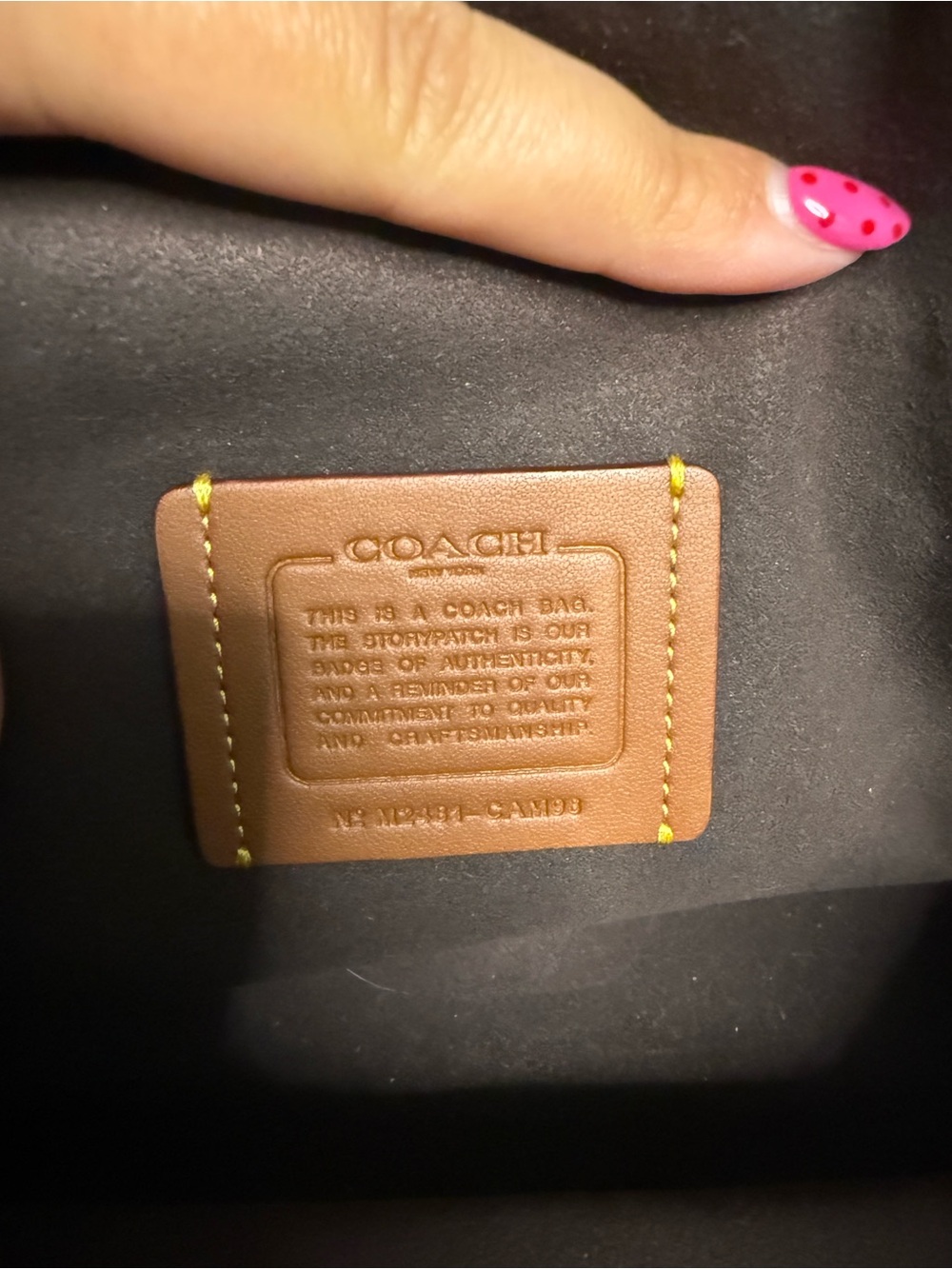 Coach Soft Tabby Shoulder Bag in Maple - Picture 7 of 9